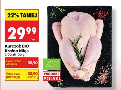 Kurczak BIO Kraina Mięs promocja w Biedronka