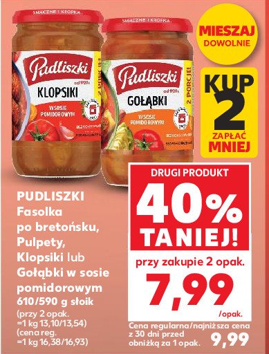 Fasolka po bretońsku z kiełbasą i boczkiem Pudliszki promocja