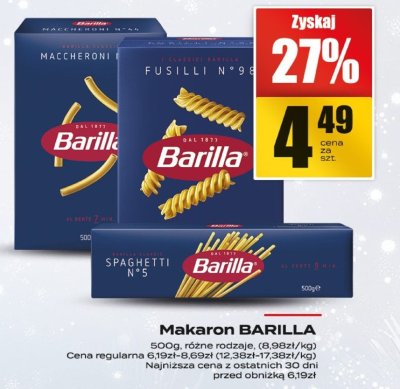 Makaron BARILLA promocja w Supeco