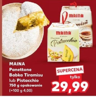 Panettone Babka Pistacchio  promocja w Kaufland