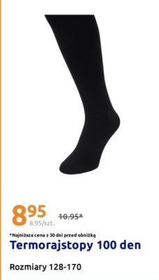 Termorajstopy dziecięce 100 den promocja w Action