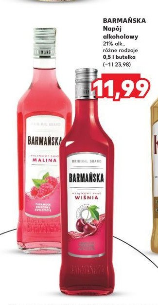Likier 21% Barmańska malina promocja w Kaufland