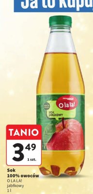 Sok O LA LA! jabłkowy promocja w Intermarche