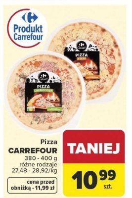Pizza Carrefour różne rodzaje promocja w Carrefour