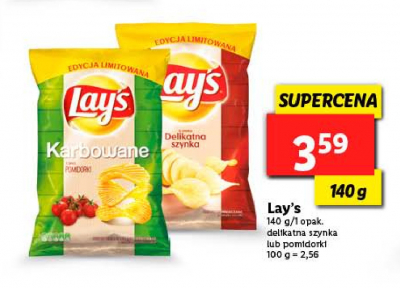 Chipsy pomidorki cherry Lay's karbowane promocja