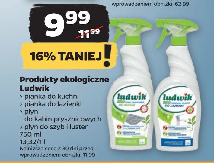 Pianka ekologiczna do czyszczenia łazienki Ludwik promocja