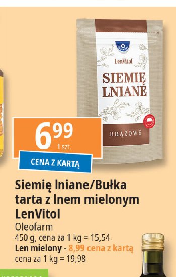 Siemię lniane brązowe Oleofarm promocja