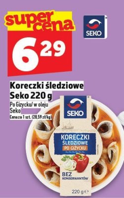 Koreczki śledziowe Seko 220 g promocja w TOPAZ