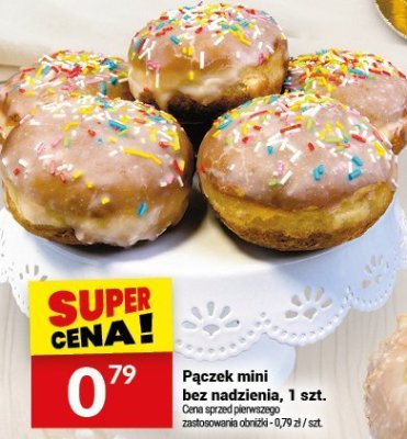 Pączek mini bez nadzienia Bialecki Cukiernia promocja w Twój Market