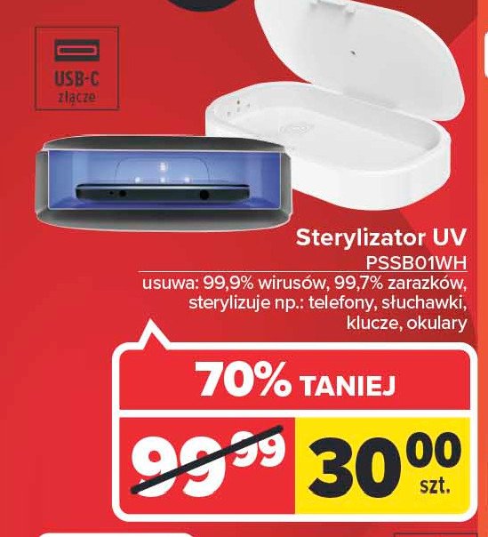 Sterylizator uv pssb01wh Poss promocja
