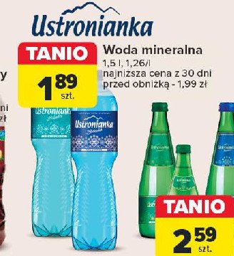 Woda niegazowana Ustronianka biała promocja