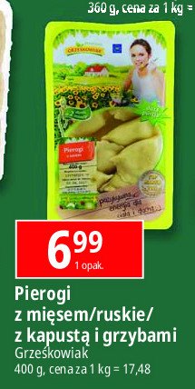 Pierogi z kapustą i grzybami Grześkowiak promocja