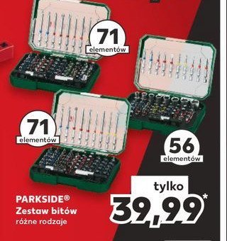 Zestaw bitów i nasadek kluczy Parkside promocja