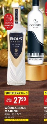 Wódka Bols Marine 40%, 500 ml promocja w Biedronka