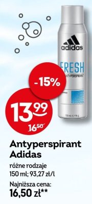 Antyperspirant Adidas różne rodzaje promocja w Żabka