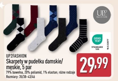Skarpety w pudełku męskie, 5 par  promocja w Aldi