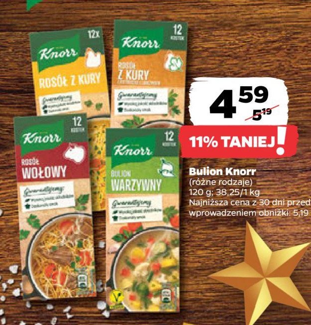 Rosół wołowy w kostkach Knorr promocja