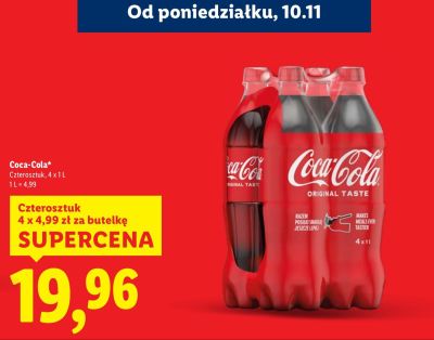 Napój Coca-Cola Original Taste promocja w Lidl