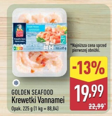 Krewetki Vannamei  promocja w Aldi