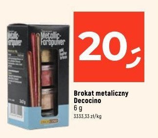 Brokat metaliczny Decocino promocja w Dealz