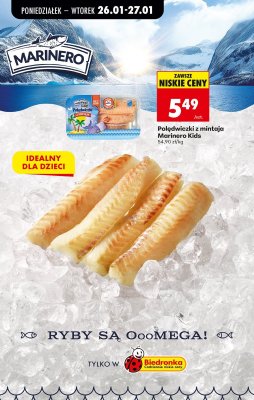 Polędwiczki z mintaja Marinero Kids promocja w Biedronka