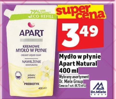Mydło w płynie Apart Natural 400 ml promocja w TOPAZ