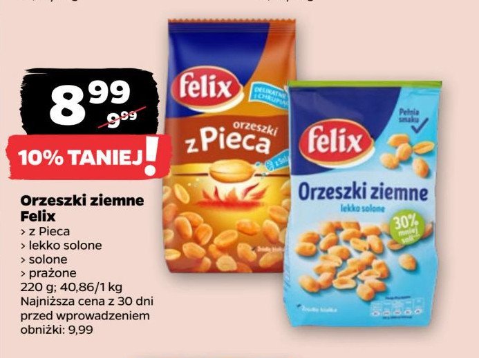 Orzeszki ziemne z pieca Felix promocja