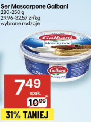 Ser Mascarpone Galbani promocja w Delikatesy Centrum