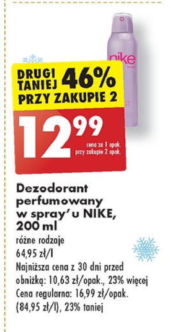 Dezodorant Nike woman loving floral Nike cosmetics promocja