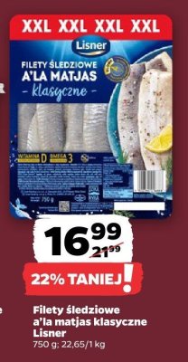 Filety śledziowe à la matjas klasyczne  promocja w Netto