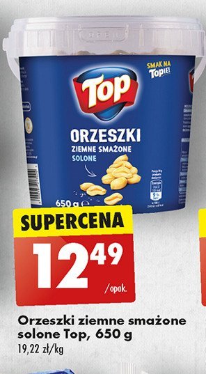 Orzeszki smażone solone Top akardo Top (biedronka) promocja