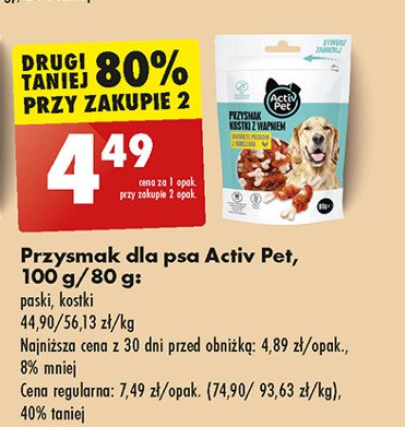 Paski mięsne z kurczakiem Activ pet promocja