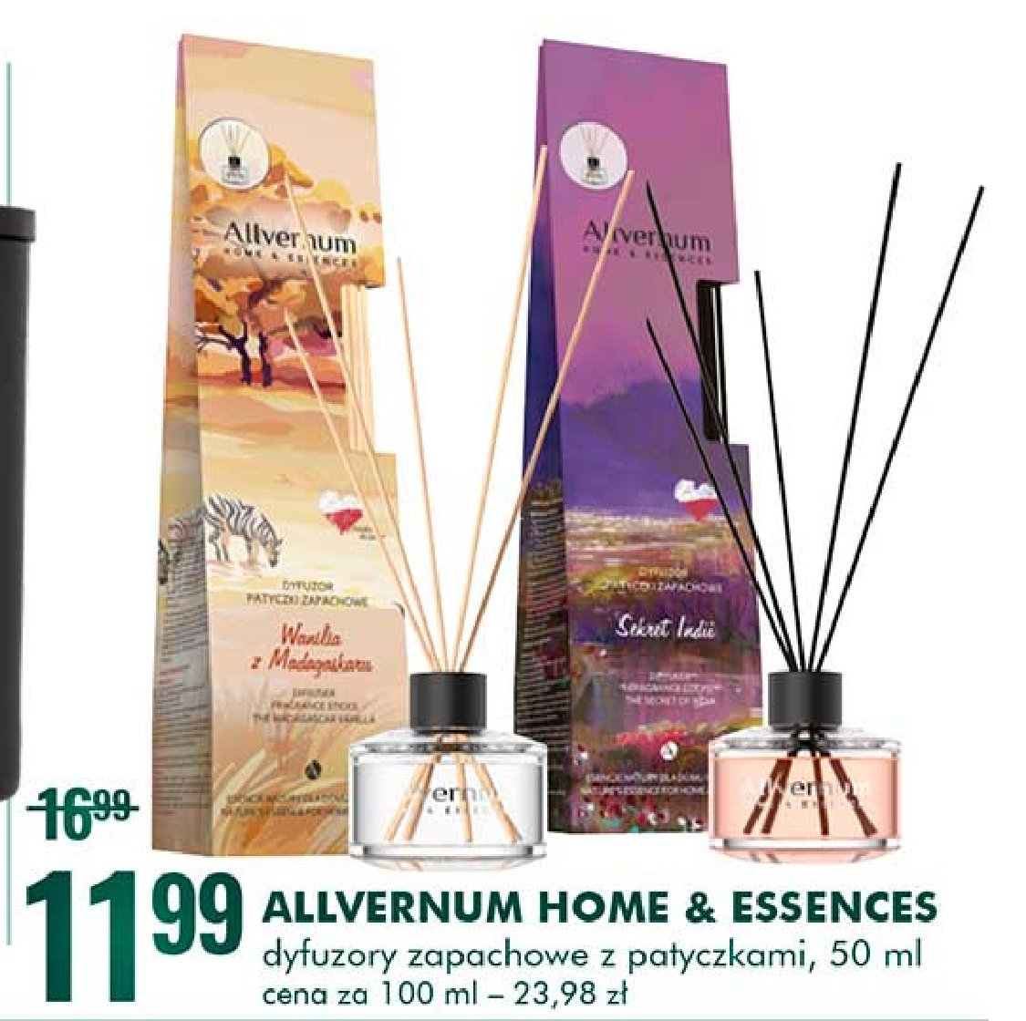Patyczki zapachowe sekret indii Allvernum home & essences promocja