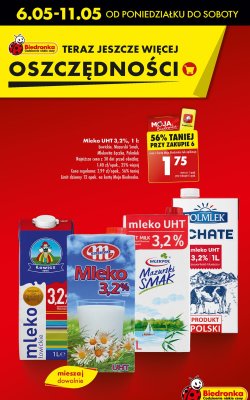 Mleko uchate 3.2% Polmlek promocja