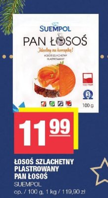 Łosoś szlachetny plastrowany Pan Łosoś Suempol promocja w SPAR