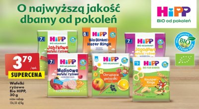 Malinowe wafelki Hipp promocja