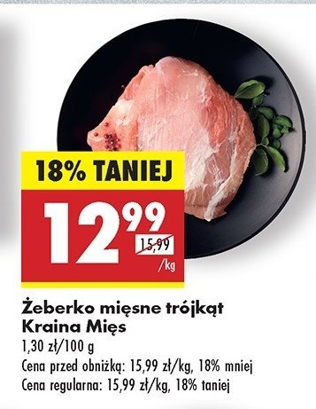 Żeberka wieprzowe trójkąty Kraina mięs promocja