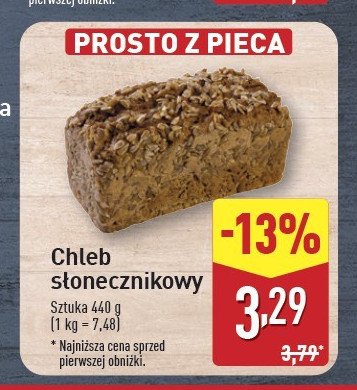 Chleb słonecznikowy promocja w Aldi