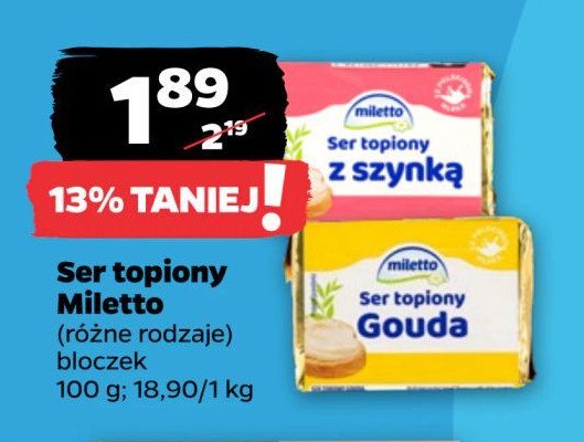 Ser topiony gouda Miletto promocja