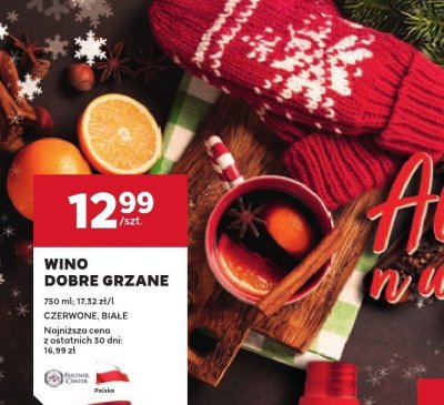 Wino Dobre Grzane czerwone, białe promocja w Stokrotka