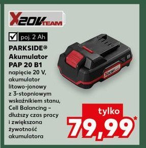 Akumulator 20v pap 20 b1 Parkside promocja