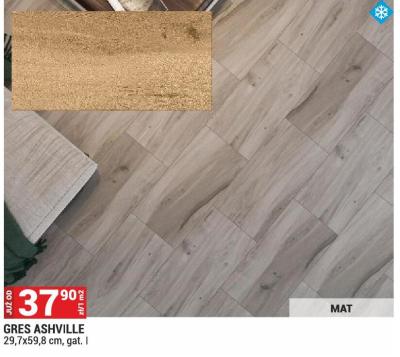 Gres ashwille 29,7x59,8 cm, gat. I Merkury Market promocja w Merkury Market