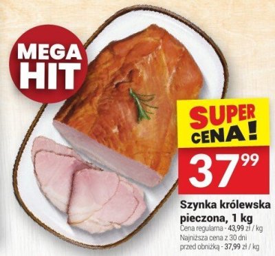 Szynka królewska pieczona, 1 kg promocja w Twój Market