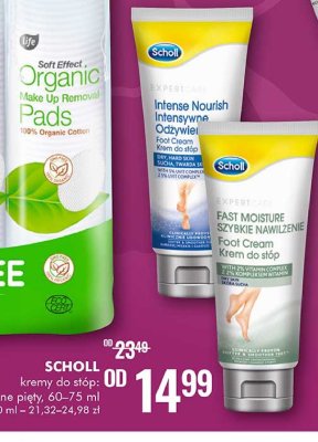 Krem do stóp szybkie nawilżenie Scholl expert care promocja
