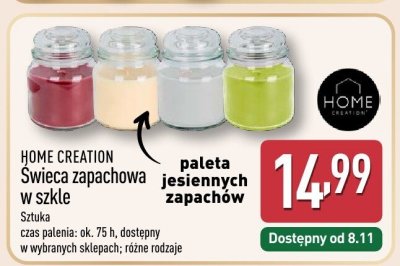 Świeca zapachowa w szkle  promocja w Aldi