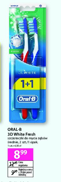 Szczoteczka do zębów Oral-b 3d fresh promocja