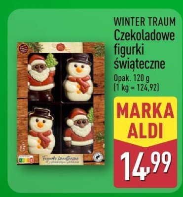 Czekoladowe figurki świąteczne promocja w Aldi