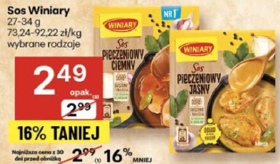 Sos Winiary promocja w Delikatesy Centrum