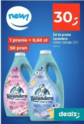 Żel do prania Lavandera promocja w Dealz