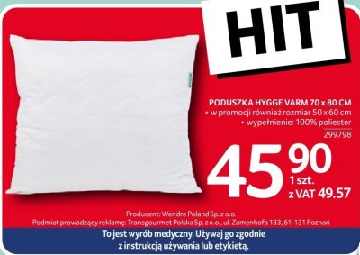 Poduszka hygge varm promocja w Selgros